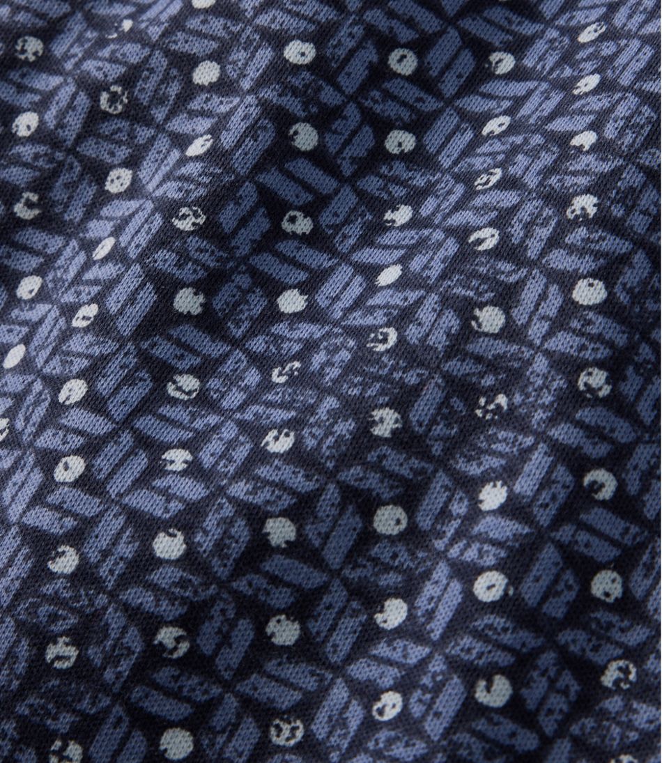 Women's L.L.Bean Tee Three-Quarter-Sleeve Splitneck Tunic Print