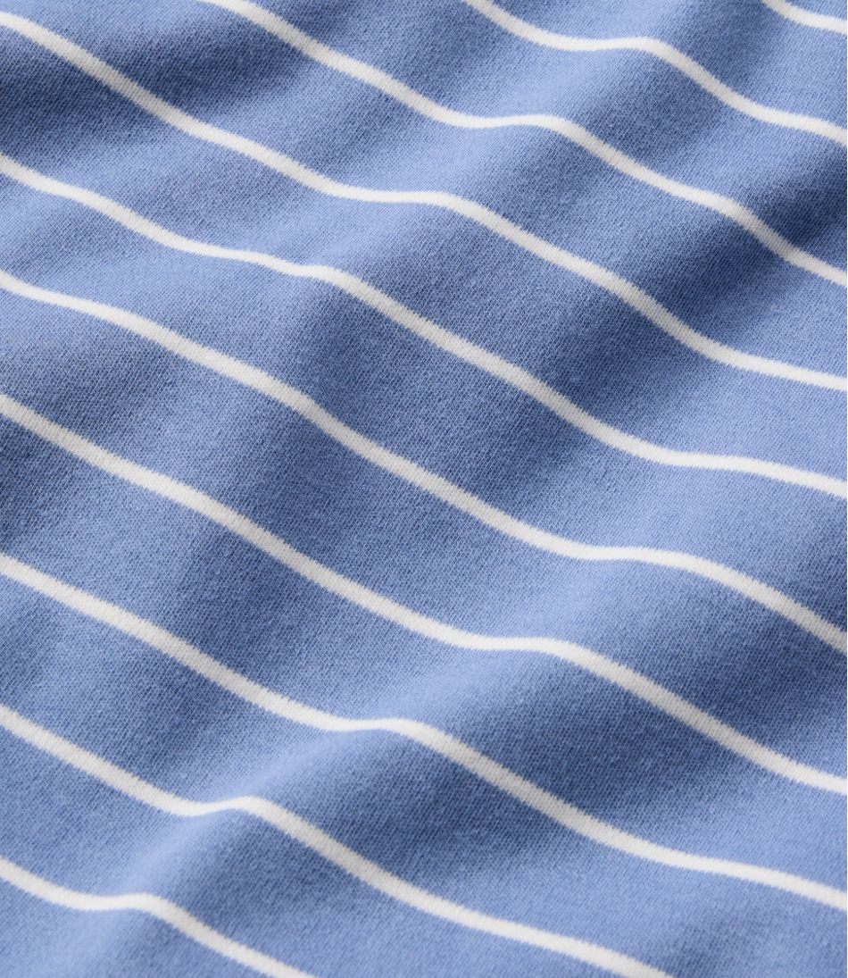 Women's L.L.Bean V-Neck Henley Long-Sleeve Stripe