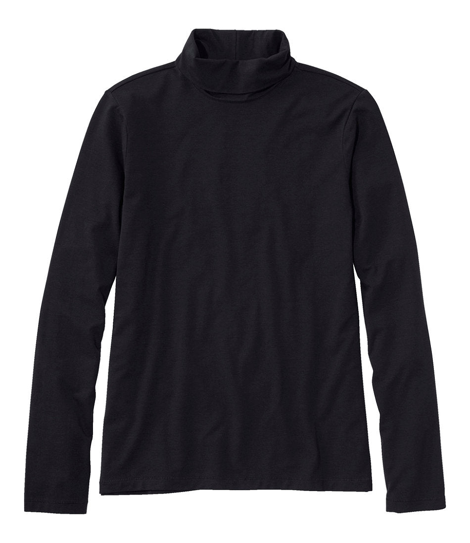 Turtleneck Women's Soft Stretch Supima-Blend Tee