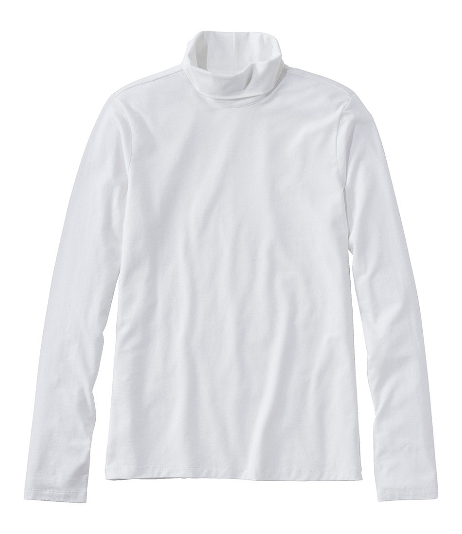 Turtleneck Women's Soft Stretch Supima-Blend Tee