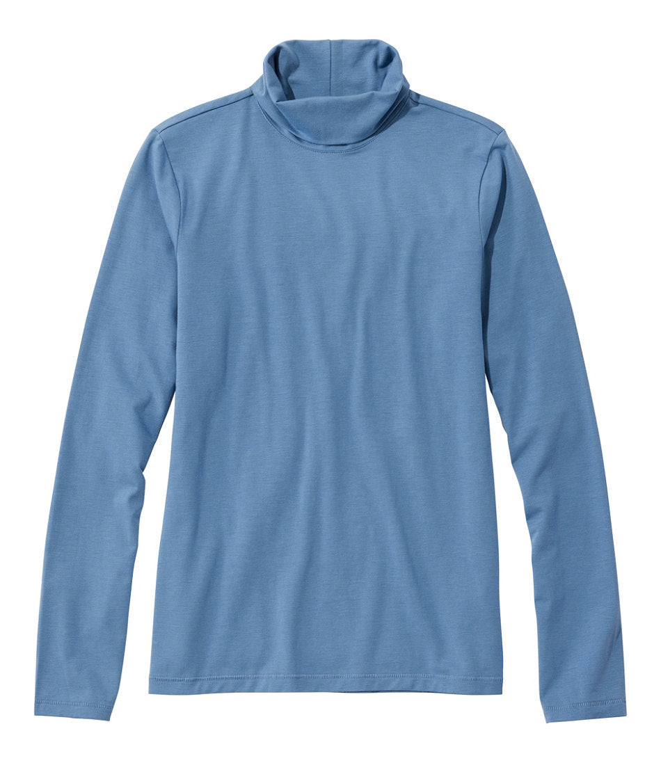 Turtleneck Women's Soft Stretch Supima-Blend Tee