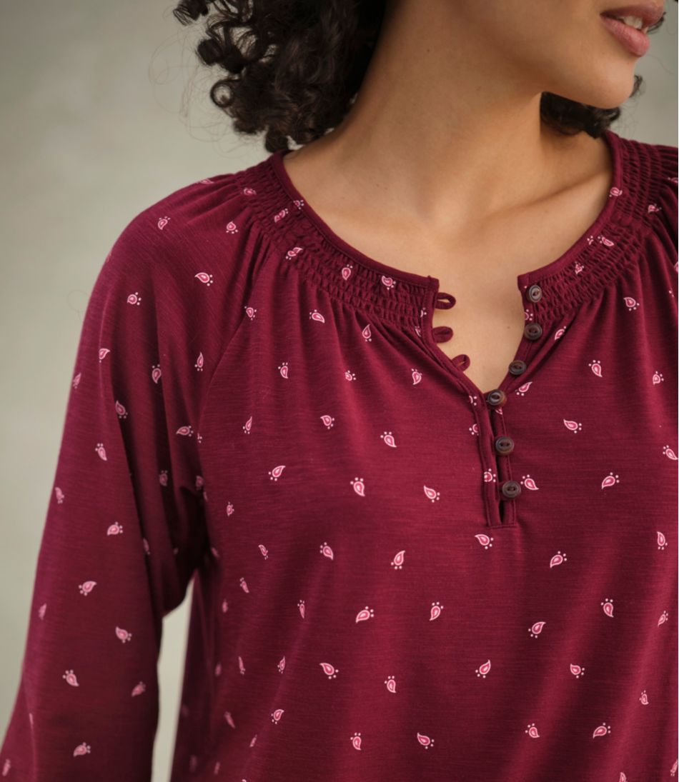 Women's Camden Hills Tee Three-Quarter-Sleeve Print