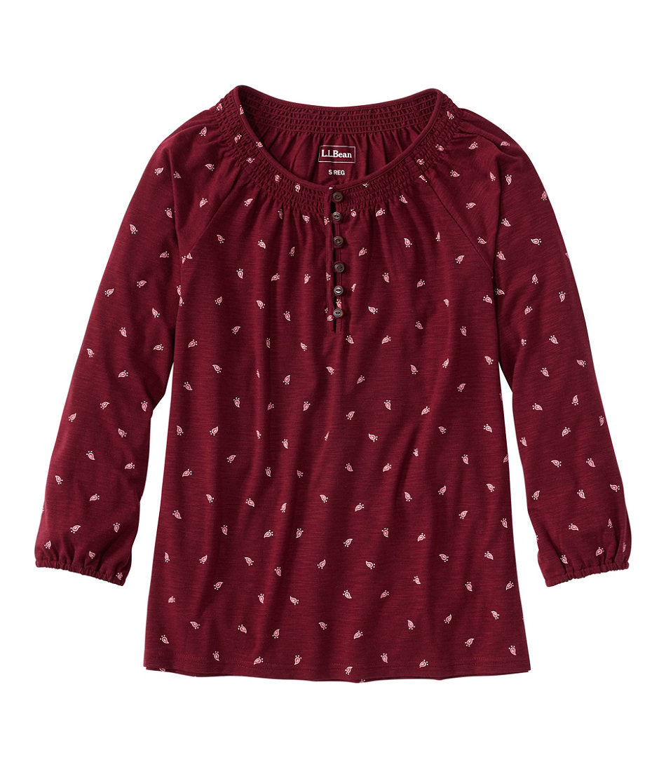 Women's Camden Hills Tee Three-Quarter-Sleeve Print