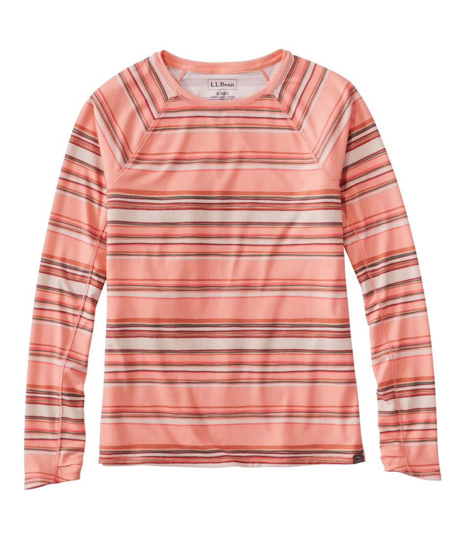 Crewneck Long-Sleeve Stripe Women's Everyday SunSmart® Tee