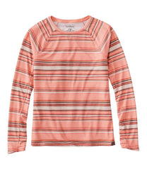 Crewneck Long-Sleeve Stripe Women's Everyday SunSmart® Tee