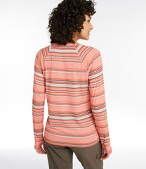 Crewneck Long-Sleeve Stripe Women's Everyday SunSmart® Tee