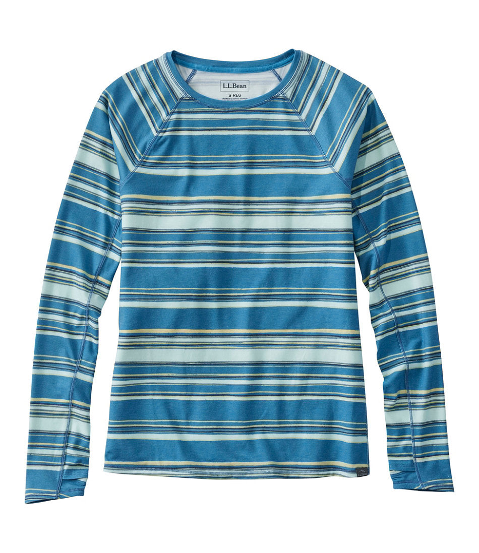 Crewneck Long-Sleeve Stripe Women's Everyday SunSmart® Tee