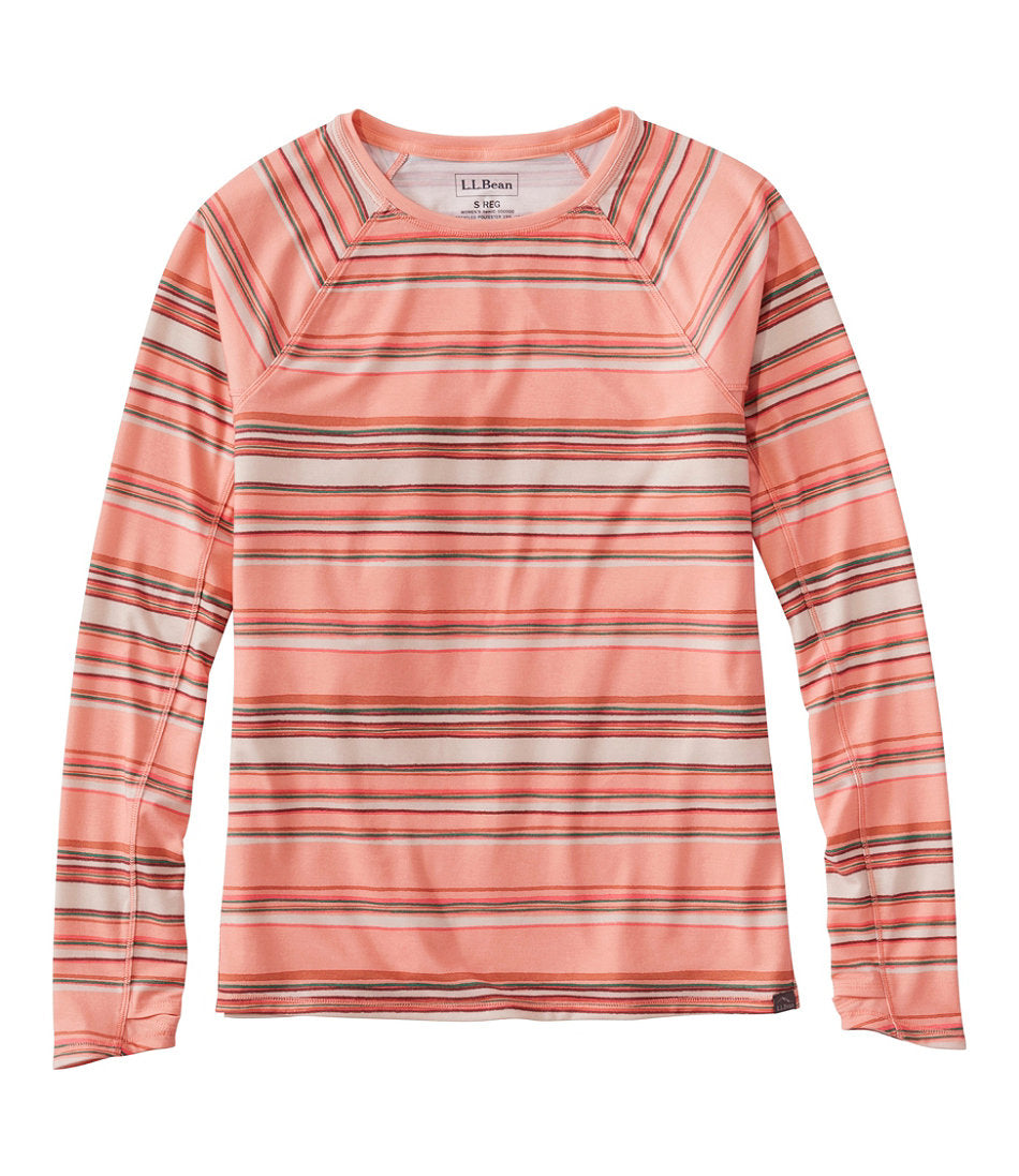 Crewneck Long-Sleeve Stripe Women's Everyday SunSmart® Tee