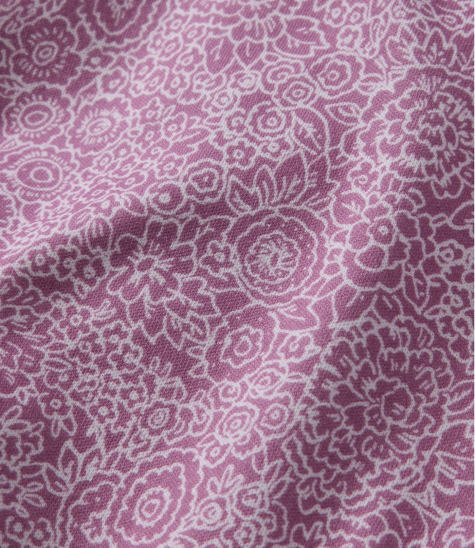 Women's L.L.Bean Tee Short-Sleeve Notch-Neck Print