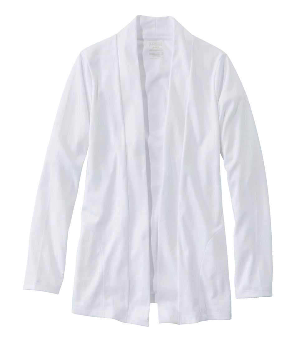 Women's Pima Cotton Open Cardigan With Pockets