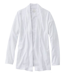 Women's Pima Cotton Open Cardigan With Pockets