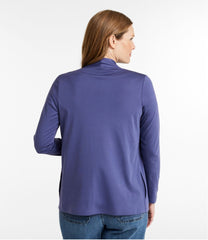 Women's Pima Cotton Open Cardigan With Pockets