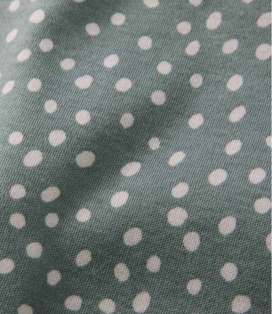 Elbow-Sleeve Print Women's L.L.Bean Jewelneck Tee
