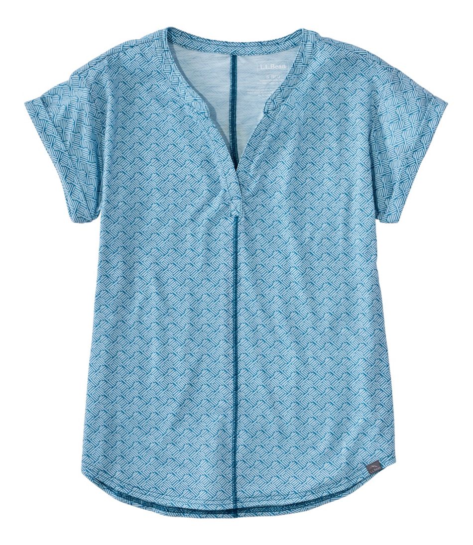 Short-Sleeve Splitneck Print Women's Streamside Tee
