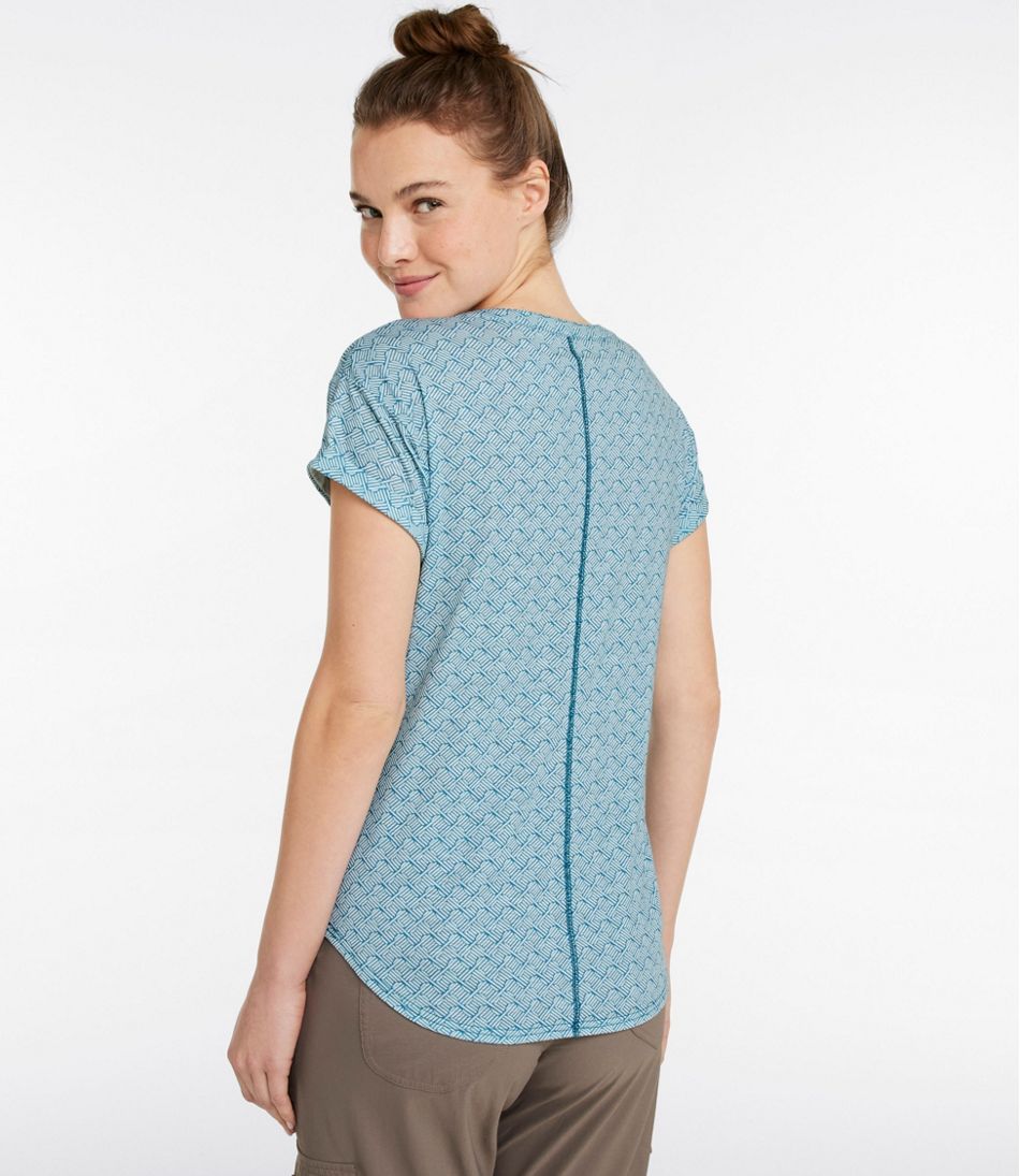 Short-Sleeve Splitneck Print Women's Streamside Tee