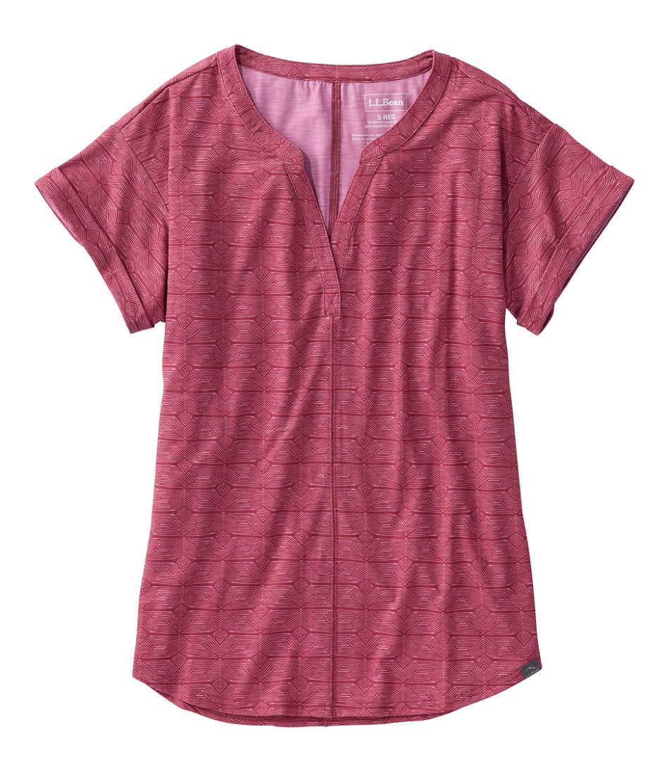 Short-Sleeve Splitneck Print Women's Streamside Tee
