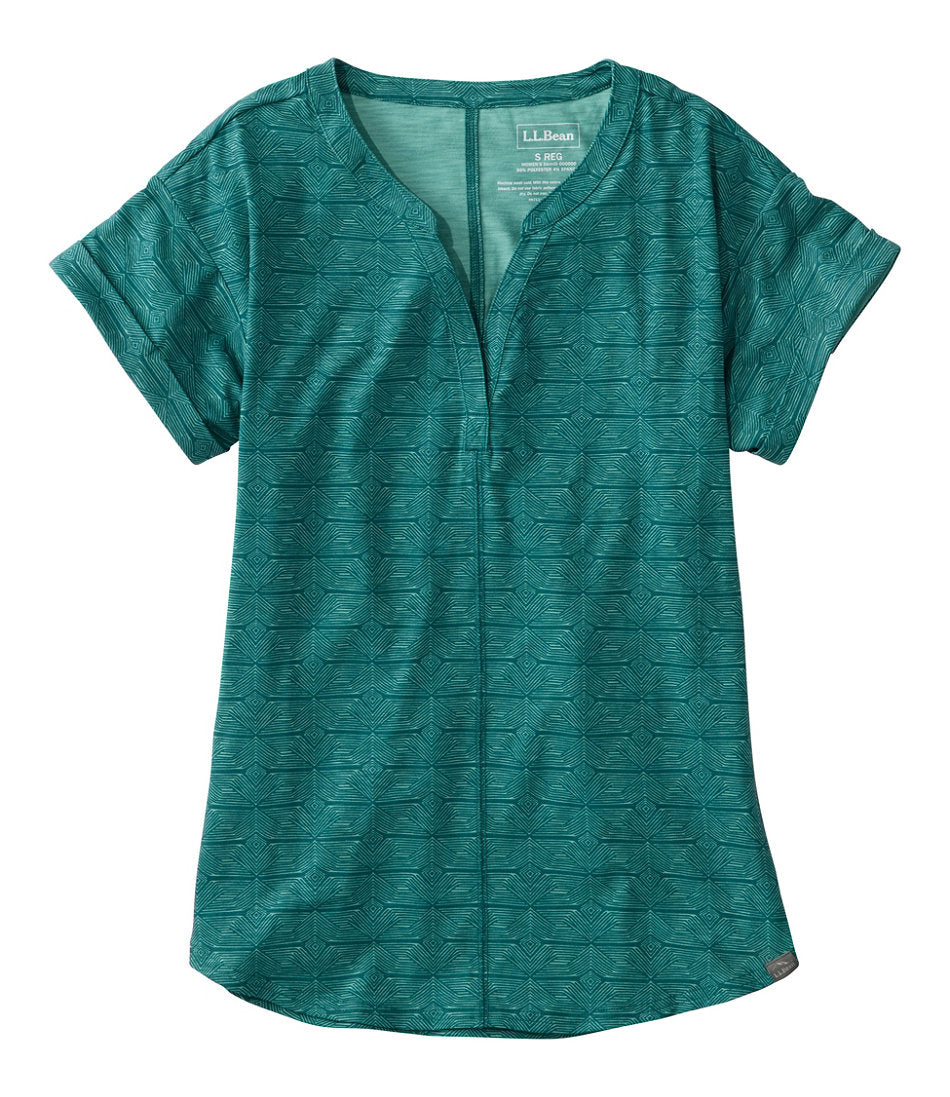 Short-Sleeve Splitneck Print Women's Streamside Tee
