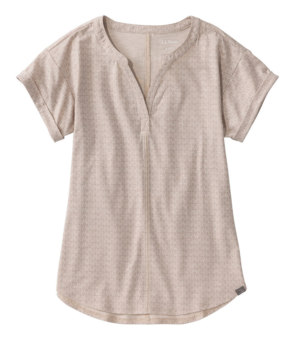Short-Sleeve Splitneck Print Women's Streamside Tee