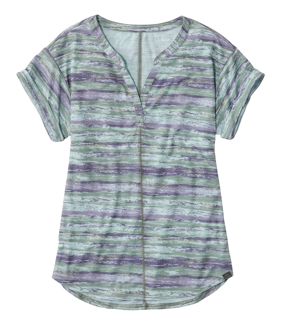 Short-Sleeve Splitneck Print Women's Streamside Tee