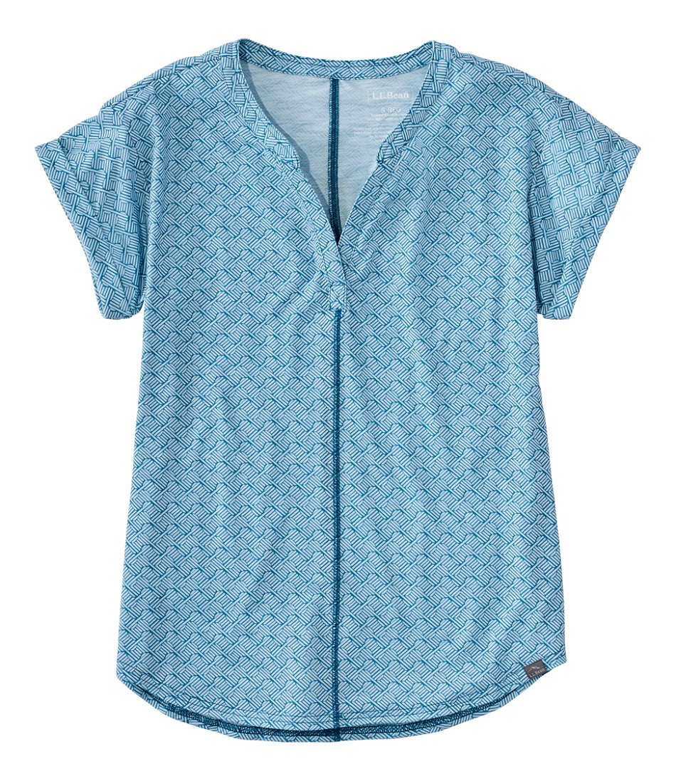 Short-Sleeve Splitneck Print Women's Streamside Tee