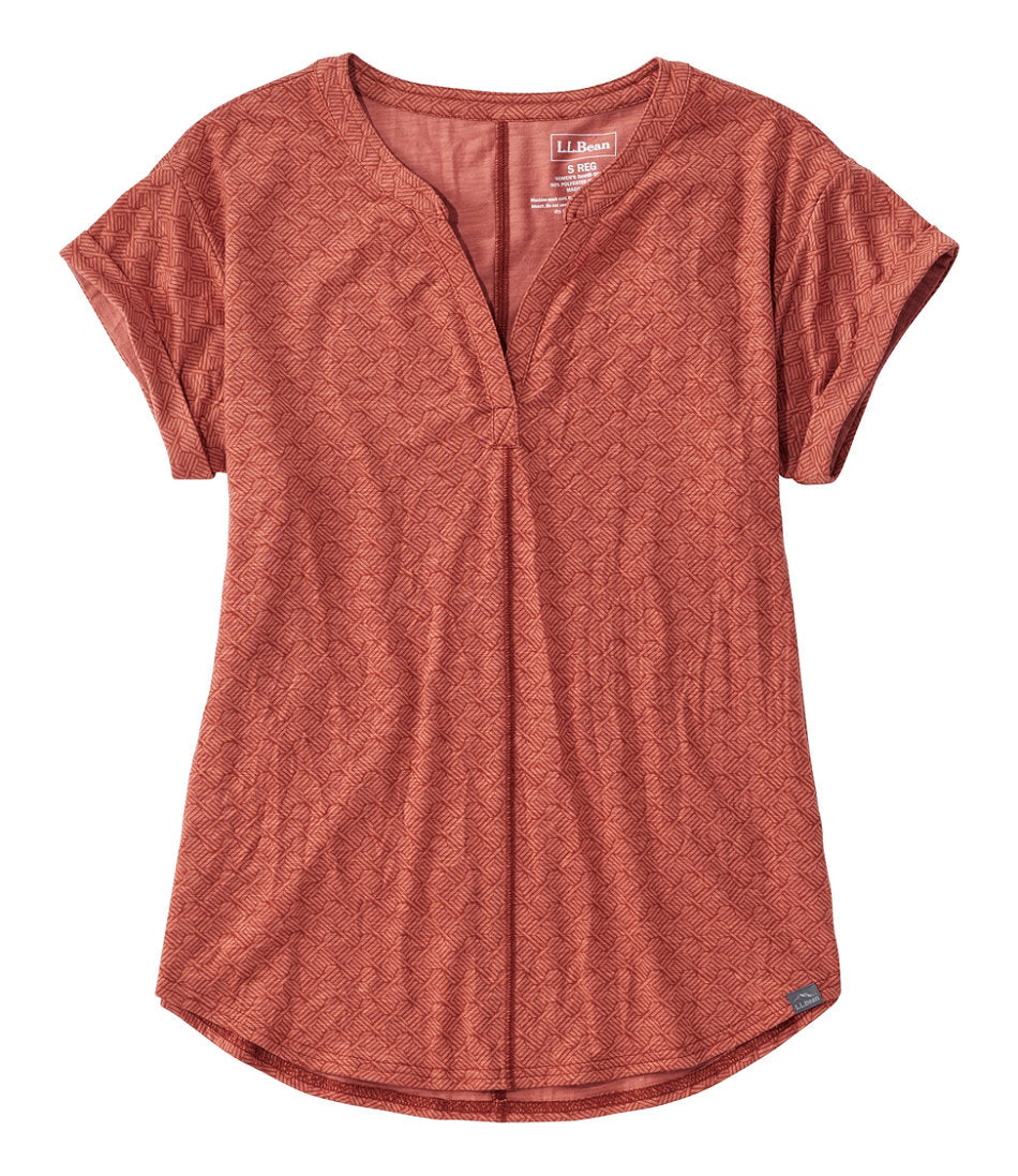Short-Sleeve Splitneck Print Women's Streamside Tee