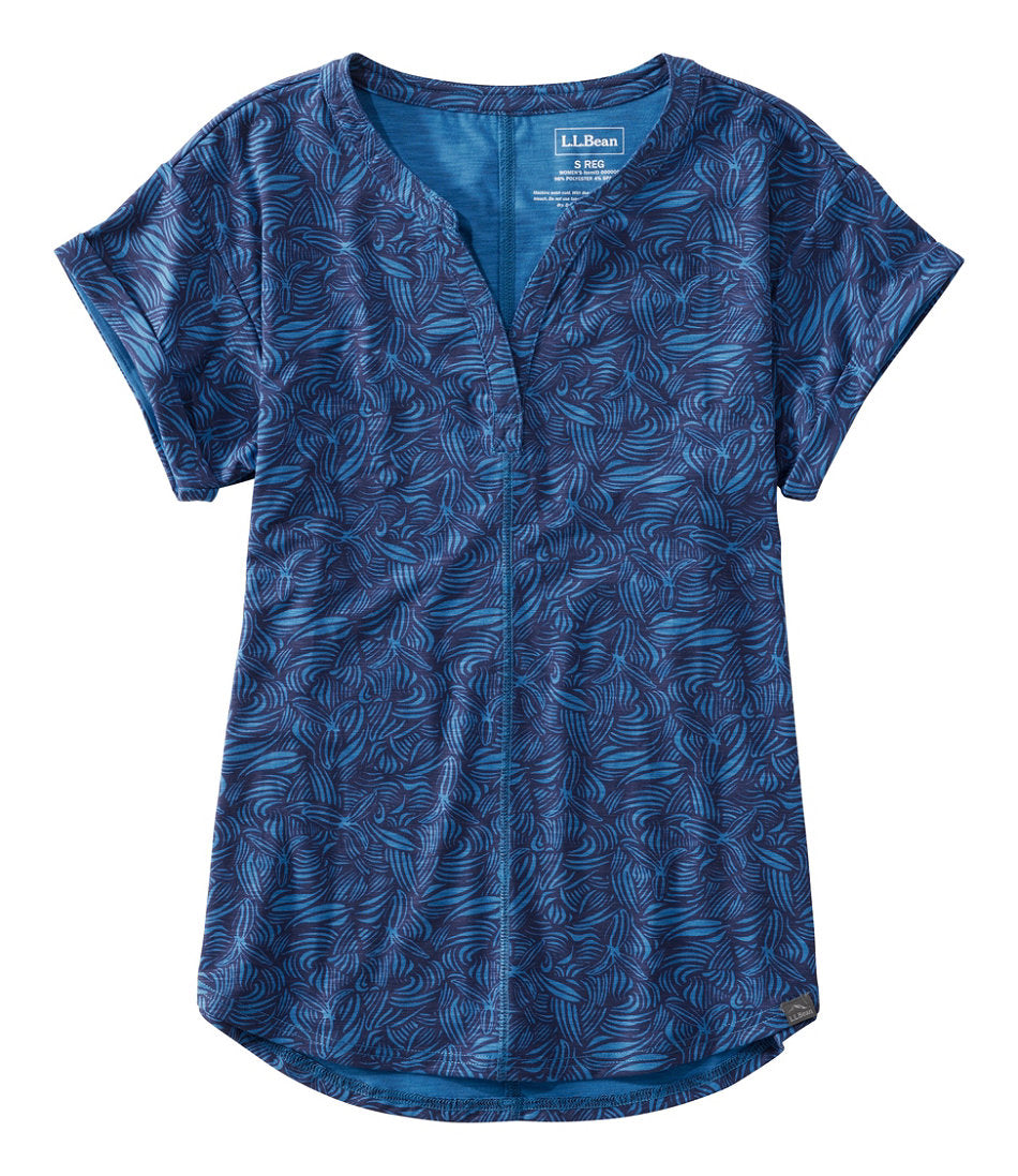 Short-Sleeve Splitneck Print Women's Streamside Tee