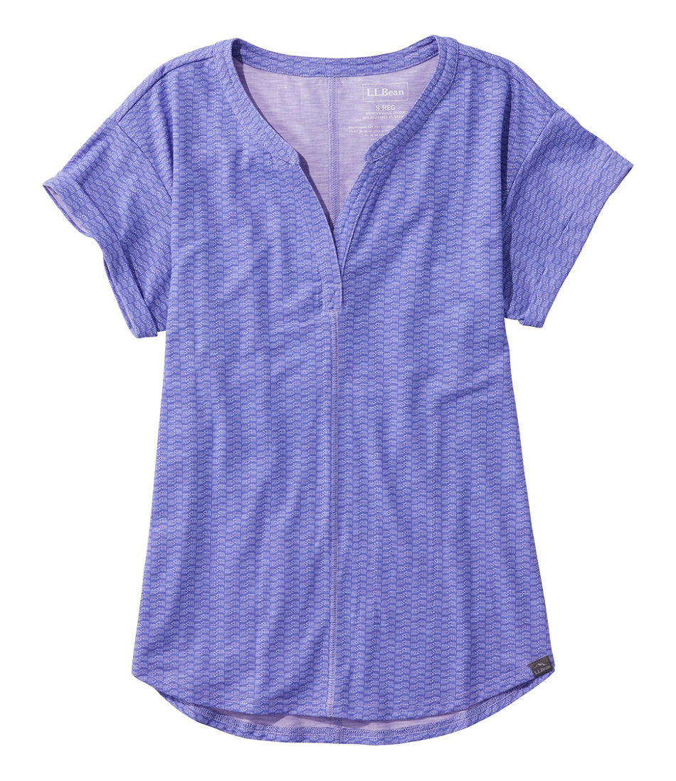 Short-Sleeve Splitneck Print Women's Streamside Tee