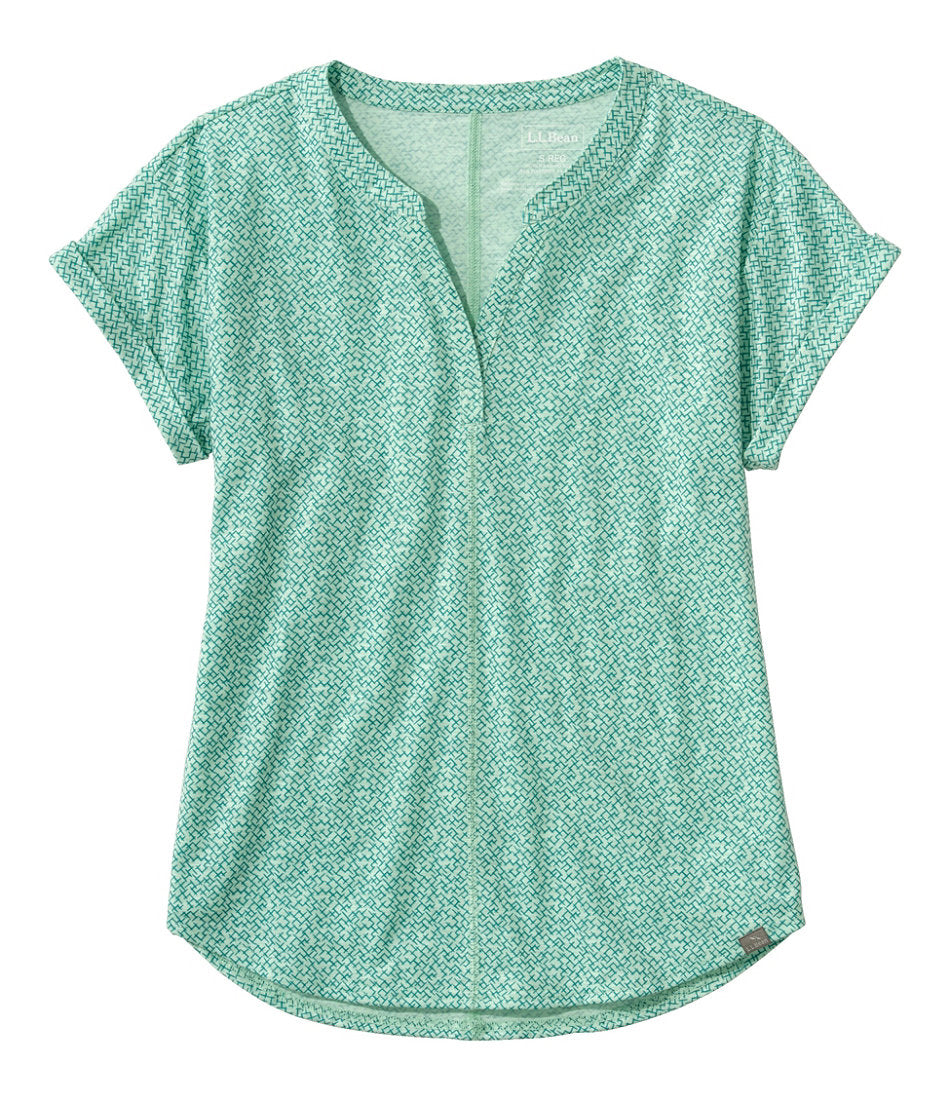 Short-Sleeve Splitneck Print Women's Streamside Tee