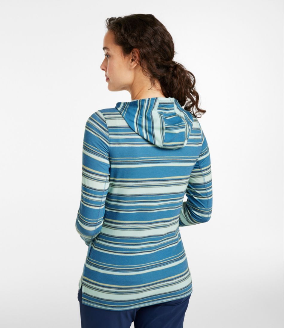 Women's Everyday SunSmart® Hooded Pullover Long-Sleeve Stripe