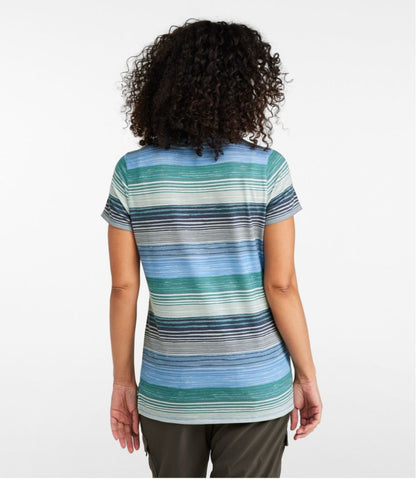 Women's Everyday SunSmart® Tee, Short-Sleeve Stripe