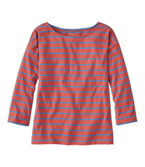 Women's Heritage Mariner Top Boatneck Three-Quarter-Sleeve Stripe