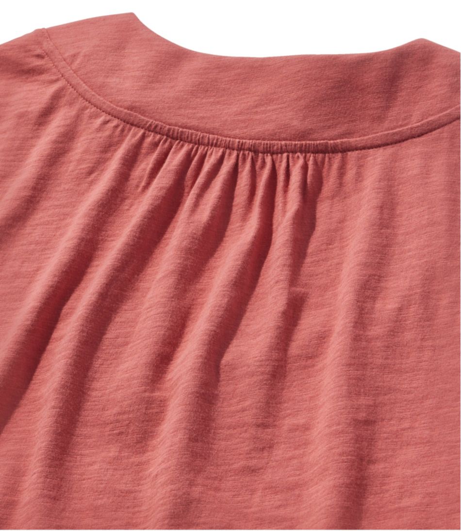 Women's Organic Cotton Tee V-Neck Cap-Sleeve