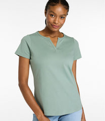 Short-Sleeve Notch-Neck Women's L.L.Bean Tee