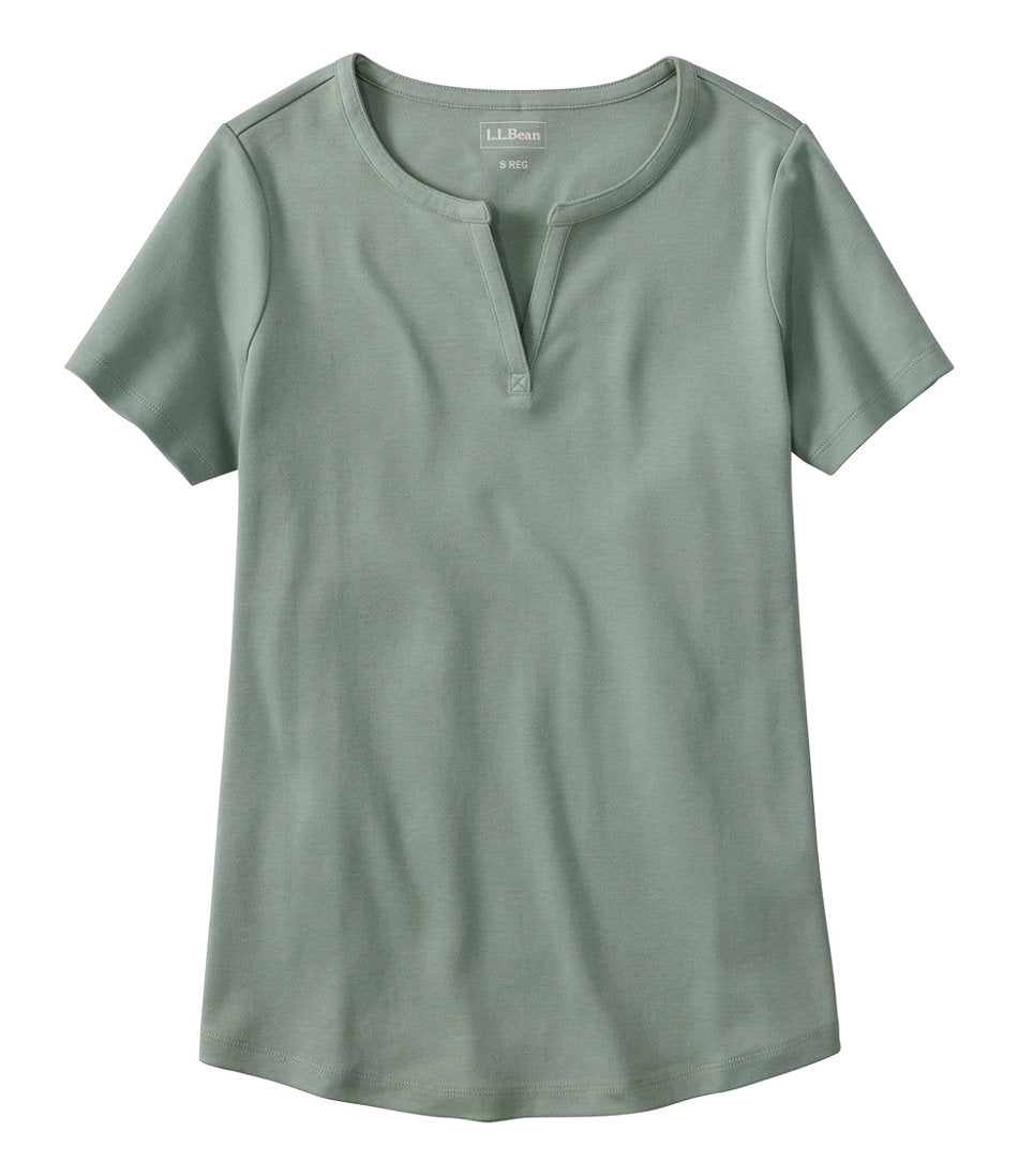 Short-Sleeve Notch-Neck Women's L.L.Bean Tee