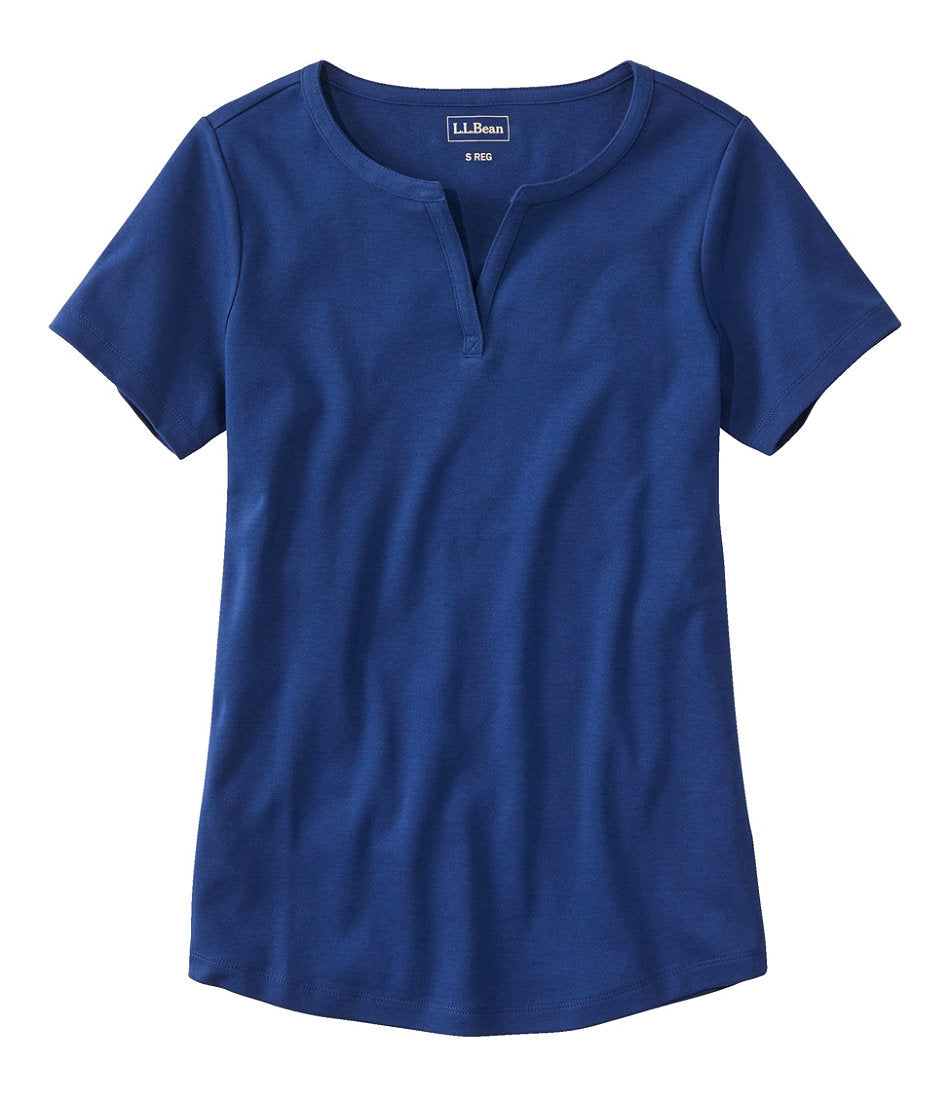 Short-Sleeve Notch-Neck Women's L.L.Bean Tee