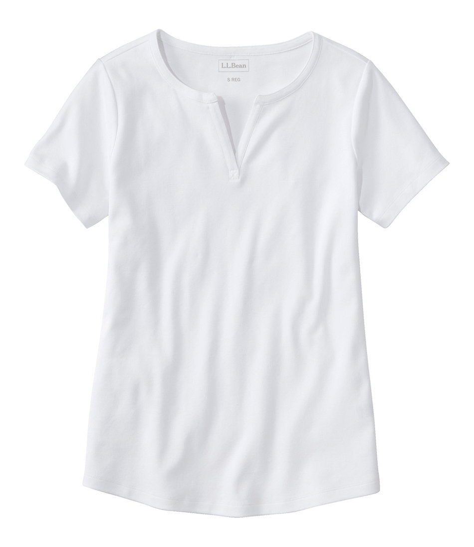 Short-Sleeve Notch-Neck Women's L.L.Bean Tee