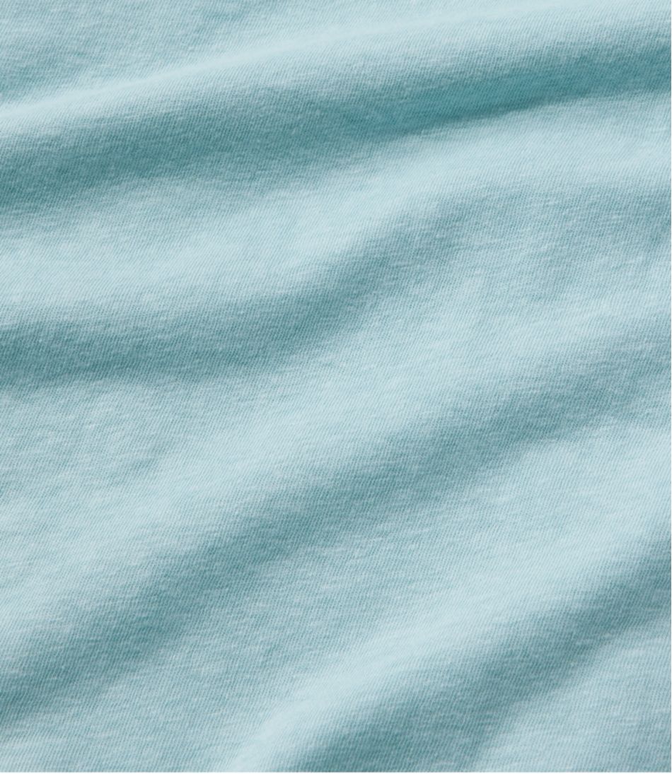 Three-Quarter-Sleeve Splitneck Polo Women's Linen/Cotton Tee
