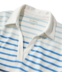 Splitneck Polo Three-Quarter-Sleeve Stripe Women's Heritage Mariner Top