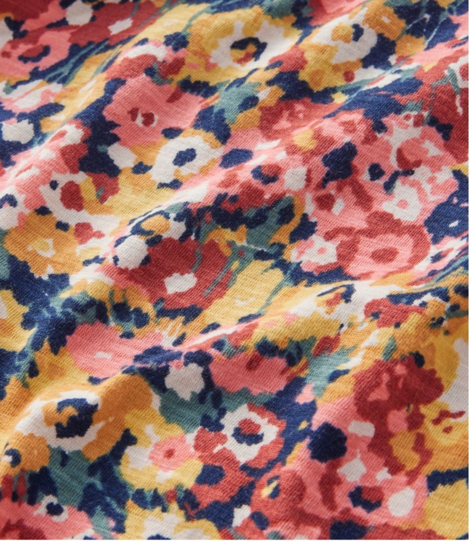 V-Neck Short-Sleeve Print Women's Organic Cotton Tee