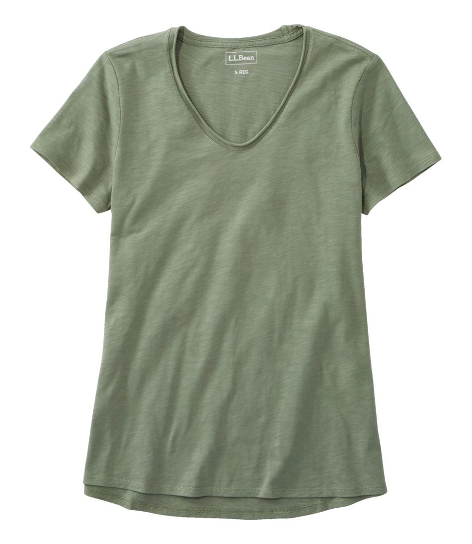 V-Neck Short-Sleeve Women's Organic Cotton Tee