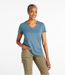 V-Neck Short-Sleeve Women's Organic Cotton Tee