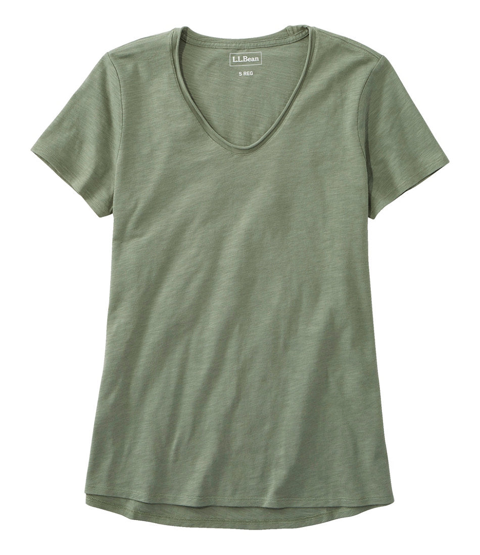 V-Neck Short-Sleeve Women's Organic Cotton Tee