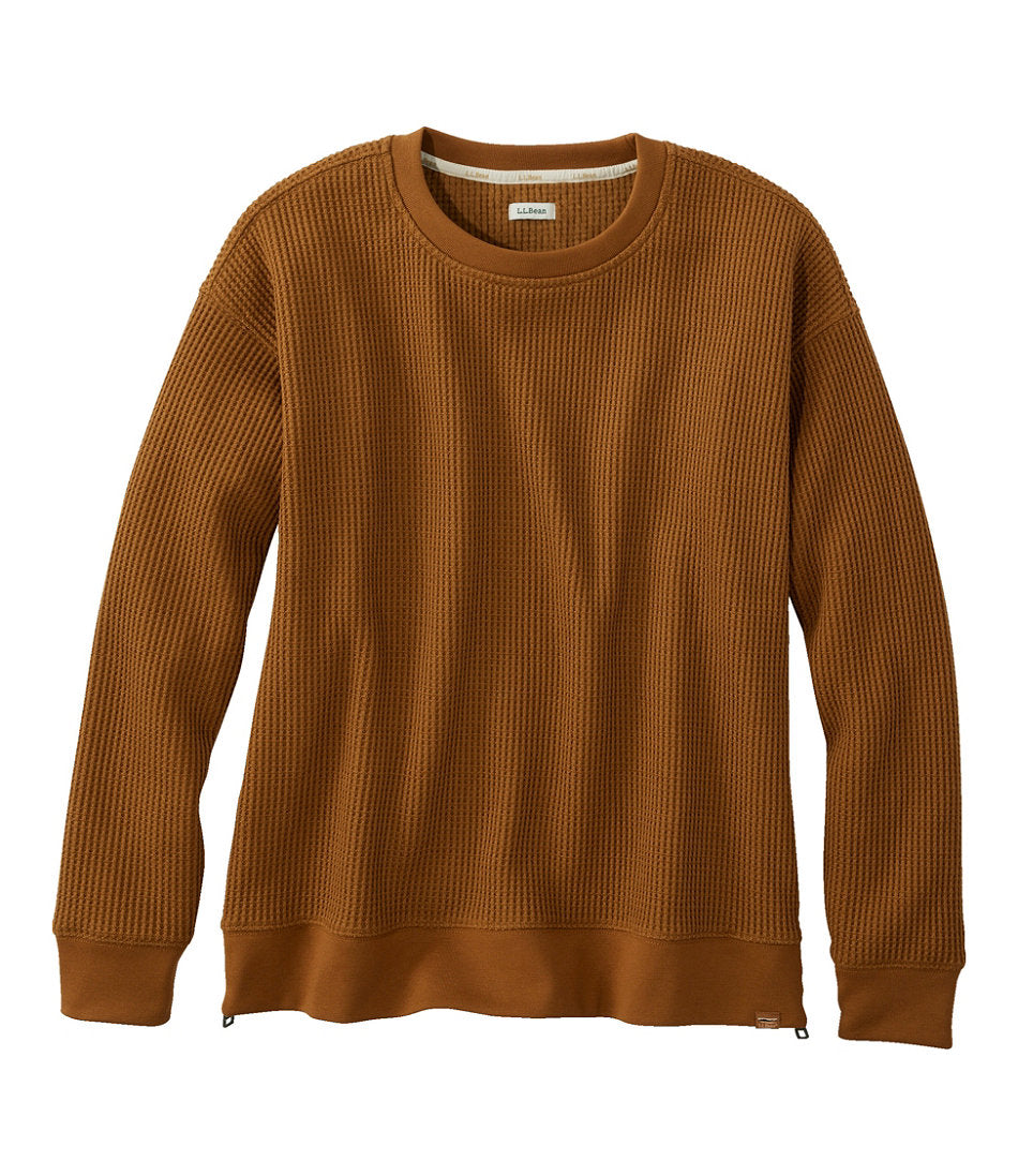 Crewneck Women's Birchwood Brushed Waffle Top
