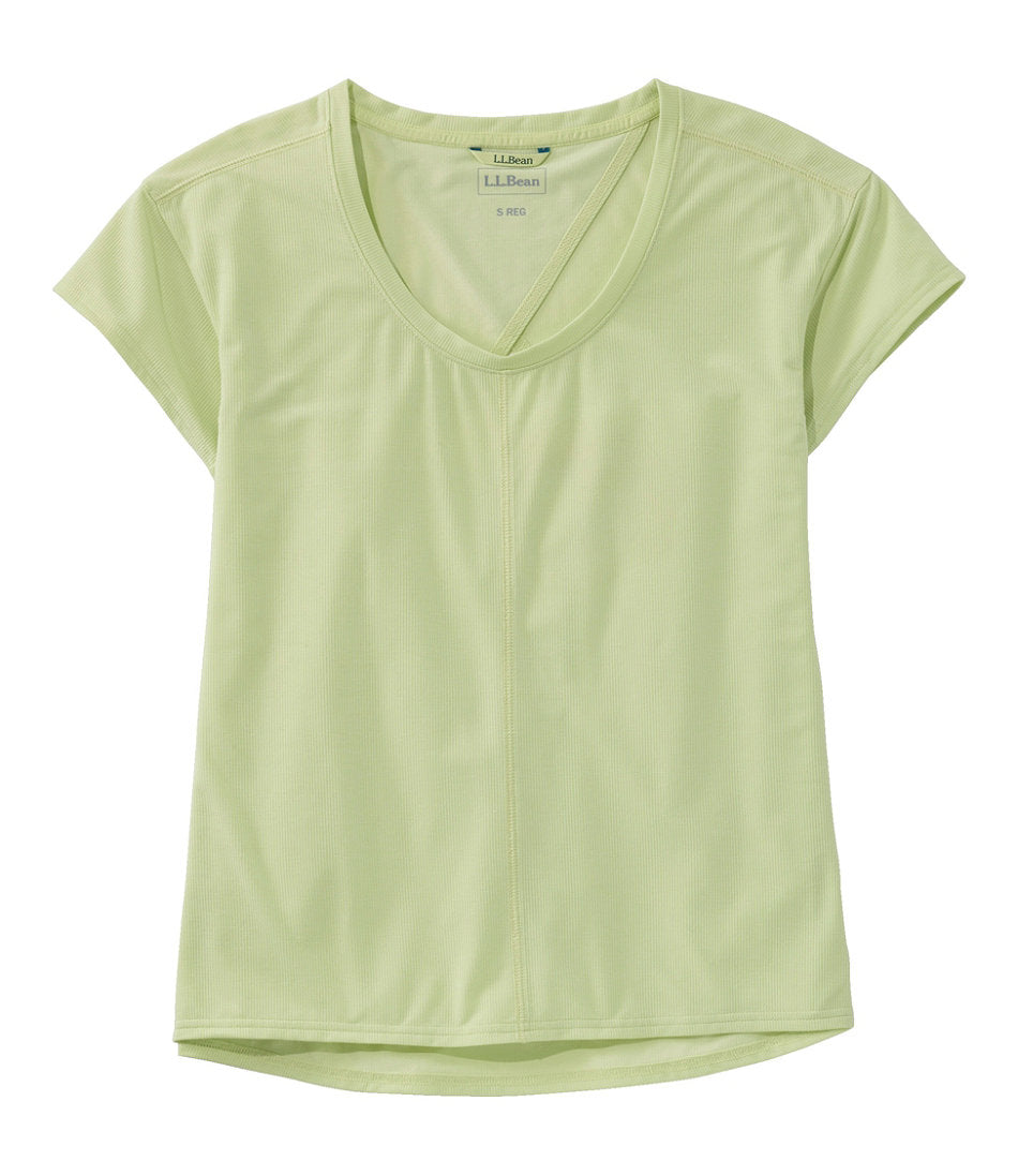 Women's Ribbed Performance Tee Short-Sleeve