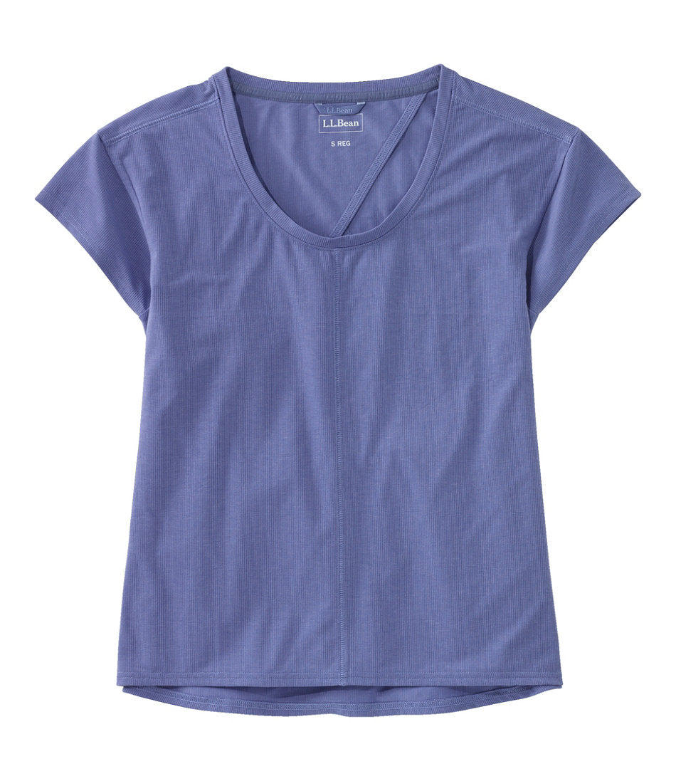 Women's Ribbed Performance Tee Short-Sleeve