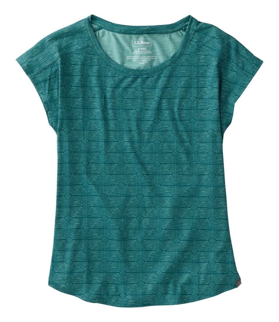 Short-Sleeve Ruched Crew Print Women's Streamside Tee