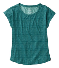 Short-Sleeve Ruched Crew Print Women's Streamside Tee