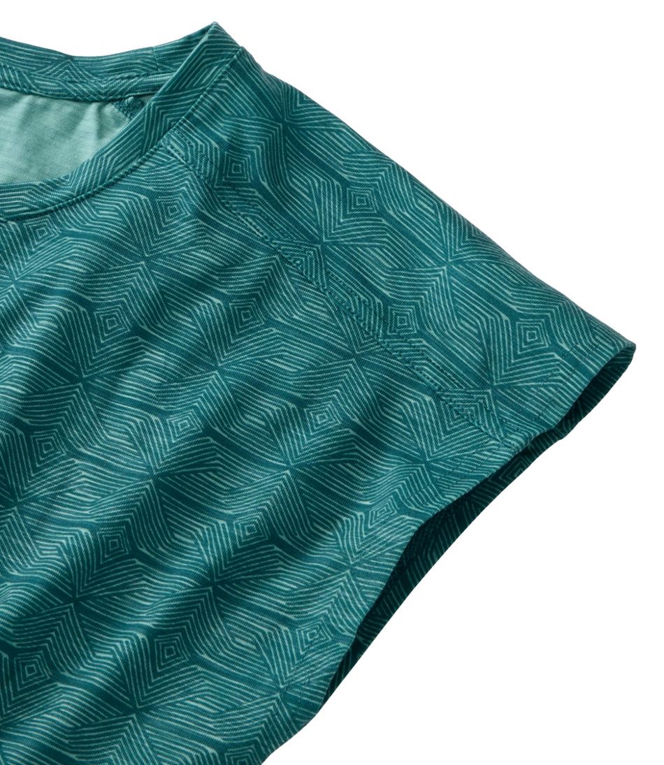 Short-Sleeve Ruched Crew Print Women's Streamside Tee