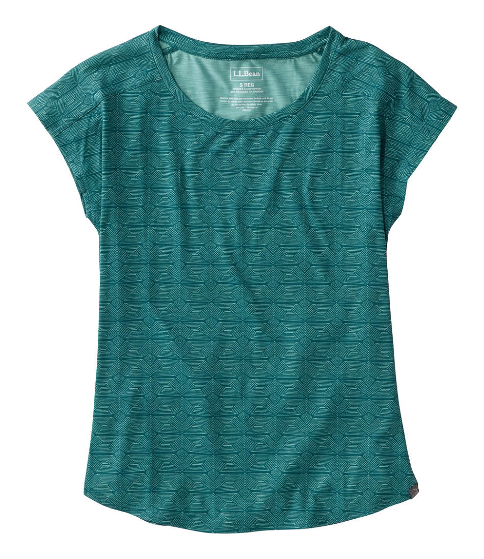 Short-Sleeve Ruched Crew Print Women's Streamside Tee