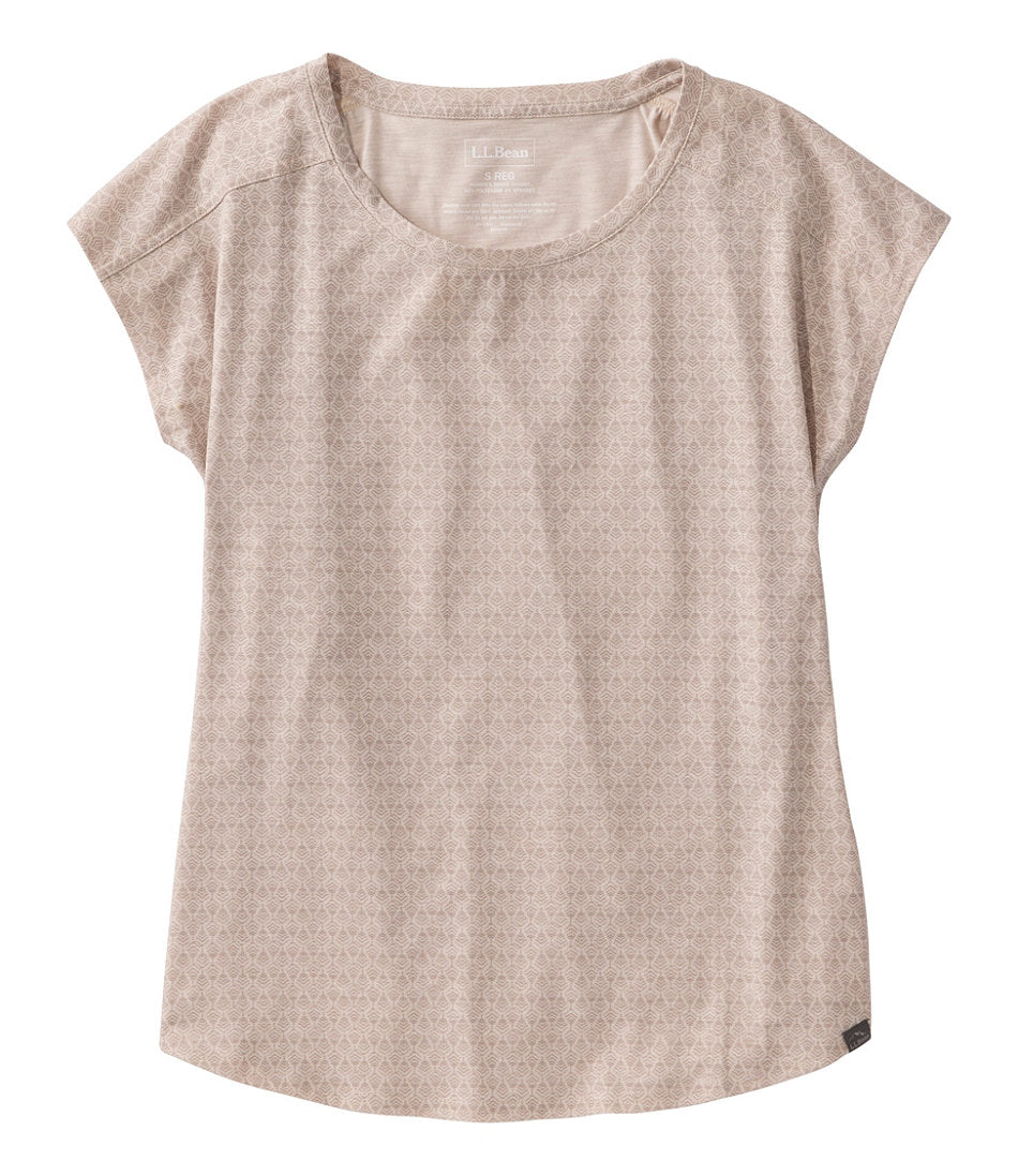 Short-Sleeve Ruched Crew Print Women's Streamside Tee